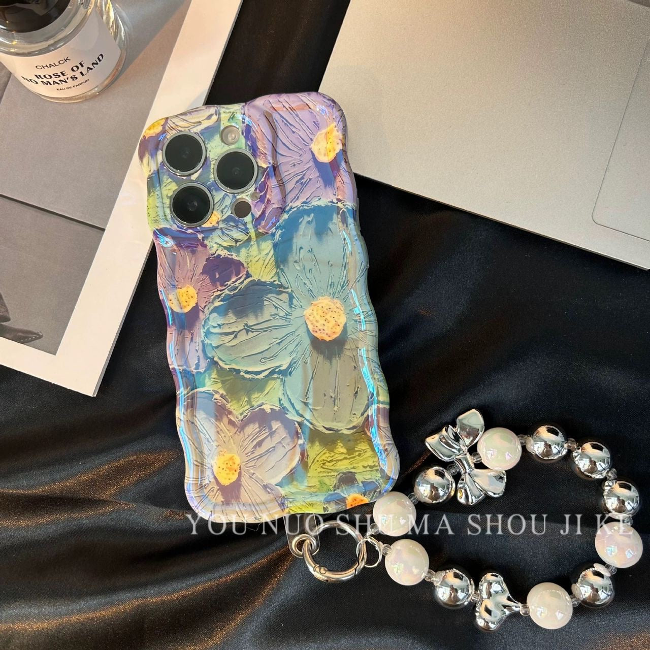 Bloom purple case + Bracelet